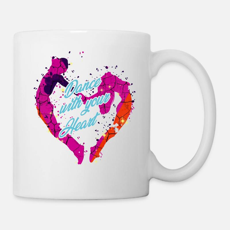 Dance With Your Heart | Danse couple Danse Cadeau - Mug blanc - blanc