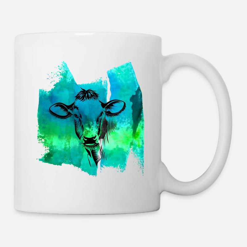 Cow cows beef T shirt - Mug - white