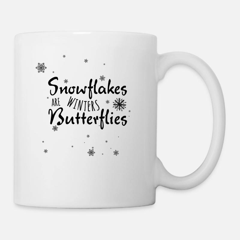 Winter Schnee Spruch Shirt Geschenk - Tasse - Weiß