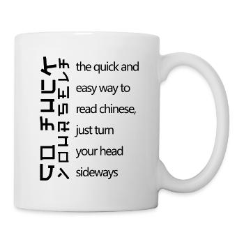 Kidding insult smart shit Chinese - Mug - white - Right