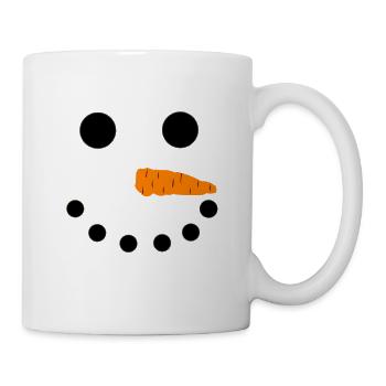 Schneemann Gesicht Schneemann Kostüm Xmas - Tasse - Weiß - Rechts