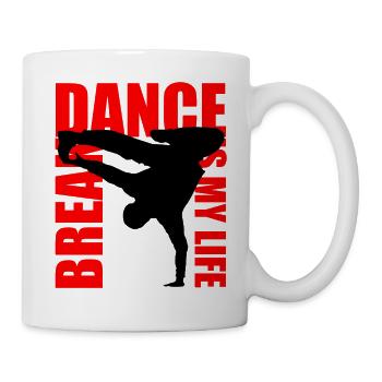 break dance is my life - Mug - white - Right