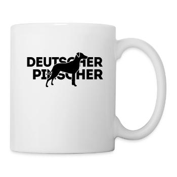 Deutscher Pinscher - Tasse - Weiß - Rechts