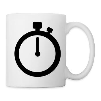 Stoppuhr - Tasse - Weiß - Rechts