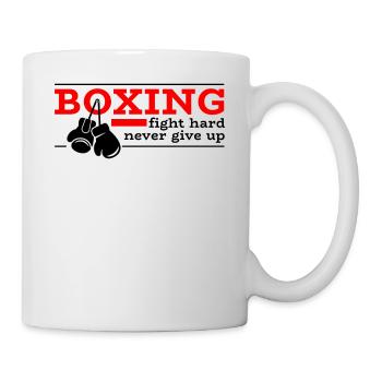 Boxer Boxing Boxen Boxsport Kampfsport Geschenk - Tasse - Weiß - Rechts