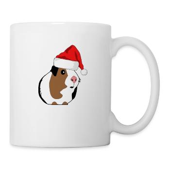 Noël drôle de rongeur de cochon d'Inde - Mug blanc - blanc - Droite