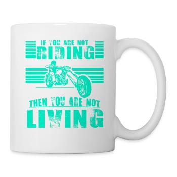 Biker Motorcyclist Superbike Chopper Gift - Mug - white - Right