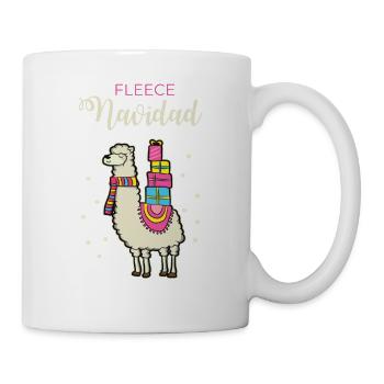Funny Llama Christmas saying Animal Lover Gift - Mug - white - Right