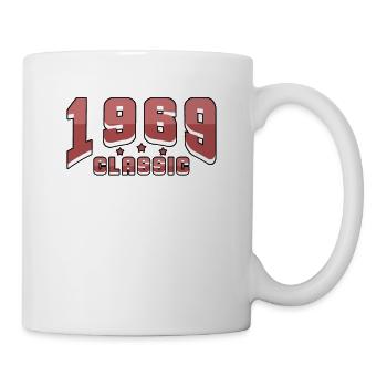 1969 Vintage Classic Outfit - Tasse - Weiß - Rechts