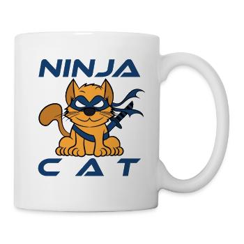 "Ninja Cat Warrior" ninjainspired tee made for - Mug - white - Right