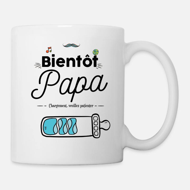 Bientot papa - naissance - Mug blanc - blanc