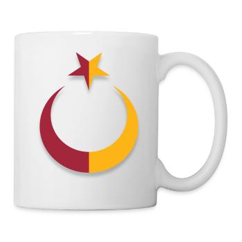 Le drapeau de la Turquie (Türk Bayragi) - Mug blanc - blanc - Droite