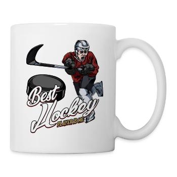 Best Ice Hockey Player | Eishockey Geschenkidee - Tasse - Weiß - Rechts