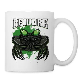 Modern crab | Crustacean sea creatures gift - Mug - white - Right