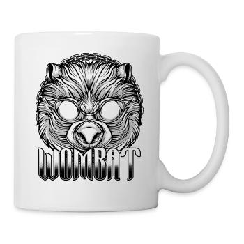 Wombat cool | Lunettes de soleil cadeau animalier - Mug blanc - blanc - Droite