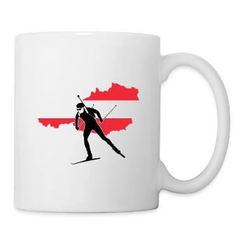 Biathlon season Austria Austria as a gift - Mug - white - Right