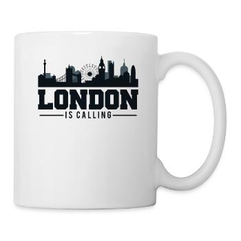 Ehrfürchtiges London nennt Skyline Großbritannien - Tasse - Weiß - Rechts