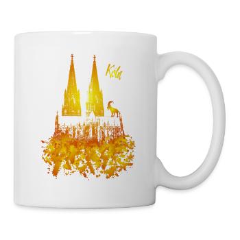 Cathédrale de Cologne - Mug blanc - blanc - Droite