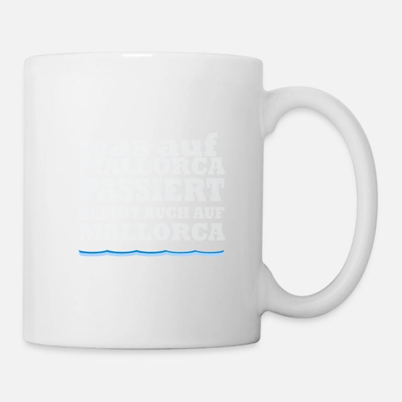 Que se passera-t-il à Majorque? Majorque - Mug blanc - blanc