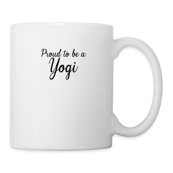 Proud to be a Yogi Geschenk Geburtstag - Tasse - Weiß - Rechts