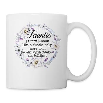 Cadeau de tante d'amant de fleur de tante drôle de tante - Mug blanc - blanc - Droite