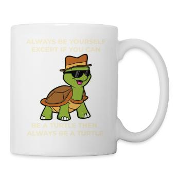 Funny turtle sayings turtle animals gift - Mug - white - Right