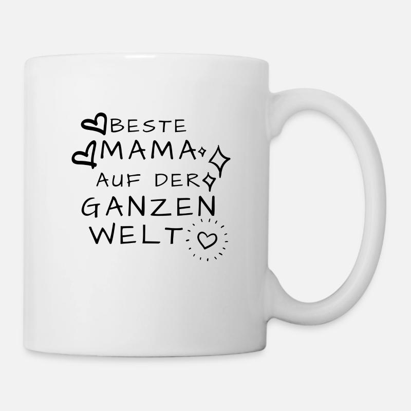 best mom world heart - Mug - white