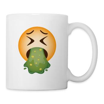 Vomissement vomi remis vomi - Mug blanc - blanc - Droite