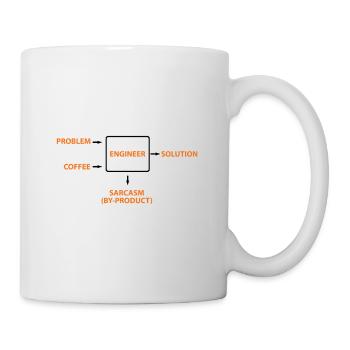 Engineering Sarcasm By-product - Mug blanc - blanc - Droite