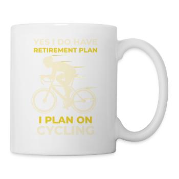 Funny Biking Road Bike Bicycle Wheel Gift - Mug - white - Right