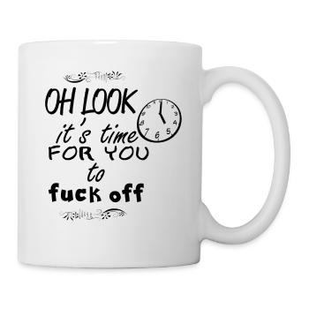 oh sieht es mal für dich f ** k ab - Tasse - Weiß - Rechts