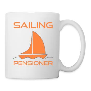 Voile retraite retraite voilier cadeau de la mer - Mug blanc - blanc - Droite