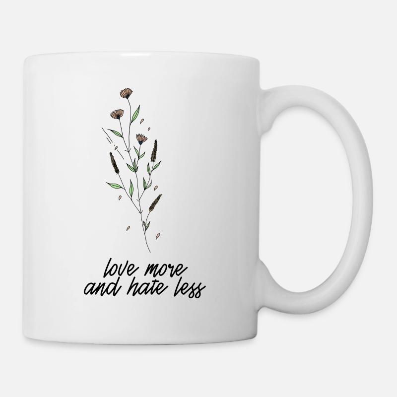Aimer plus - Mug blanc - blanc