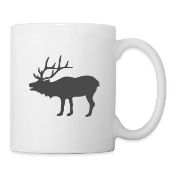 Elch - Tasse - Weiß - Rechts