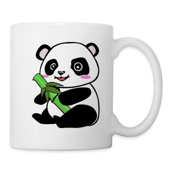 Pandabär - Tasse - Weiß - Rechts
