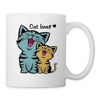 Chats mignons | Cadeau d'amour animal Kitty - Mug blanc - blanc - Droite