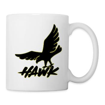 Hawk - hawk flying, animal, birds, air, freedom - Mug - white - Right