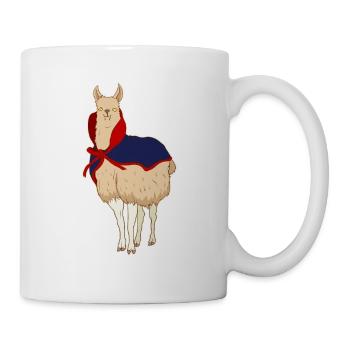 Cute Vampire Llama Halloween Funny VampireLlama - Mug - white - Right