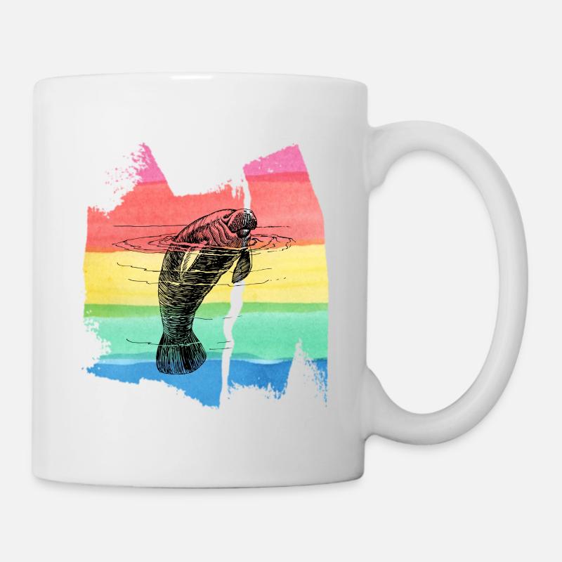 Morse Seal T-shirt Vache Morse - Mug blanc - blanc