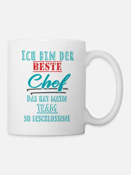 Le meilleur patron | Cadeau d’équipe pour le travail de boss - Mug blanc - blanc