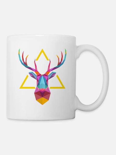 cerf - Mug blanc - blanc