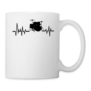 Battement de battement de batteur batteur Drums Drums Drummer - Mug blanc - blanc - Droite