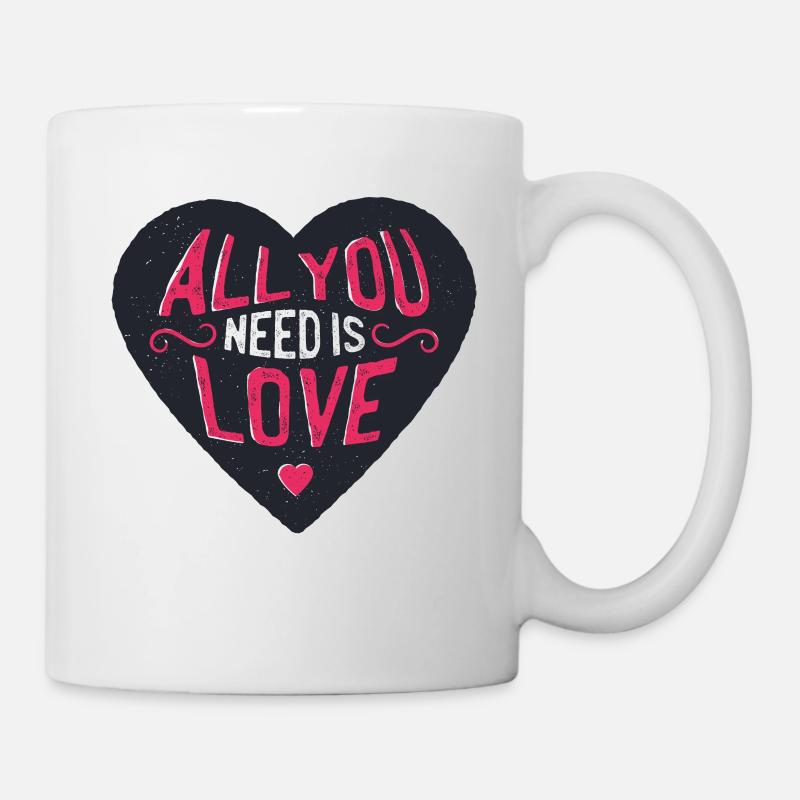 Liebe Love - Tasse - Weiß
