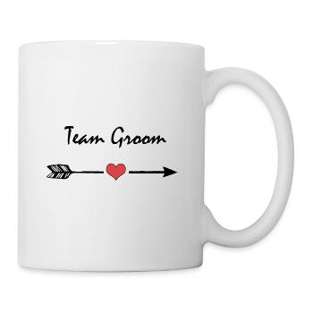 Team Groom Bachelor Evening Polterer Wedding - Mug - white - Right
