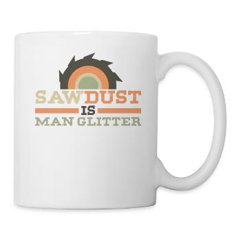 Saw Dust est un scintillement - Mug blanc - blanc - Droite