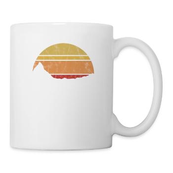 Suisse Alpes Cervin Vintage Retro Cadeau - Mug blanc - blanc - Droite