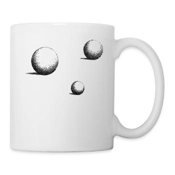 3D ball pattern - Billiard balls gift - Mug - white - Right