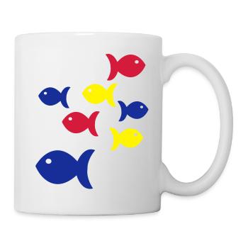 fische - Mug blanc - blanc - Droite