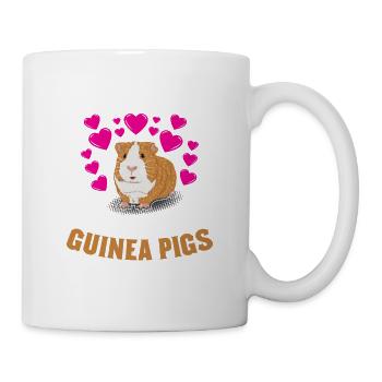 Juste une fille qui aime le cochon d'Inde de cobaye - Mug blanc - blanc - Droite