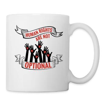 Paix mondiale femmes droits humains non gay gay lesbienne - Mug blanc - blanc - Droite